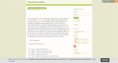 Desktop Screenshot of hangasz.blog.hu