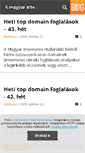 Mobile Screenshot of hullarablo.blog.hu