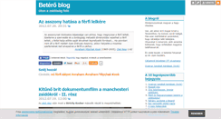 Desktop Screenshot of beteres.blog.hu