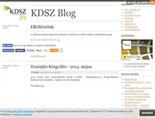 Tablet Screenshot of kdsz.blog.hu
