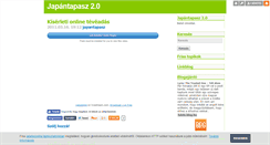 Desktop Screenshot of japantapasz2.blog.hu