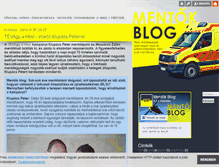 Tablet Screenshot of mentok.blog.hu
