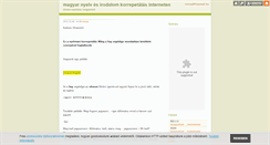 Desktop Screenshot of interneteskorrepetalas.blog.hu