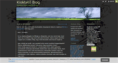 Desktop Screenshot of kioktato.blog.hu
