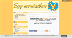 Desktop Screenshot of egymondatban.blog.hu