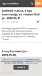 Mobile Screenshot of egymondatban.blog.hu