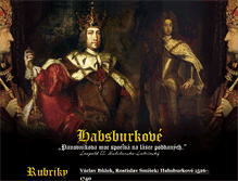 Tablet Screenshot of habsburg.blog.cz