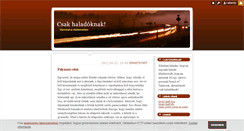 Desktop Screenshot of csakhaladoknak.blog.hu