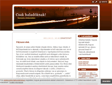 Tablet Screenshot of csakhaladoknak.blog.hu