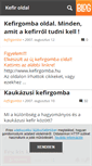 Mobile Screenshot of kefirgomba.blog.hu