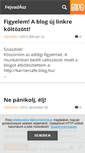 Mobile Screenshot of fejvadaszom.blog.hu