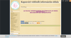 Desktop Screenshot of kaposvarivedonok.blog.hu