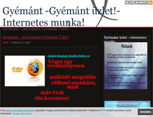 Tablet Screenshot of gyemant-gyemant.blog.hu