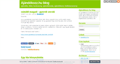 Desktop Screenshot of ajandekozz.blog.hu