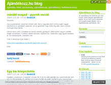 Tablet Screenshot of ajandekozz.blog.hu