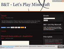 Tablet Screenshot of letsplayminecraft.blog.hu
