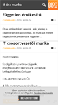 Mobile Screenshot of 8oramunka.blog.hu