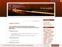 Tablet Screenshot of 8oramunka.blog.hu