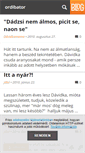 Mobile Screenshot of ordibator.blog.hu