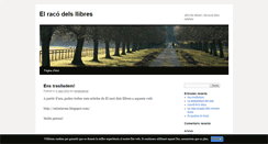 Desktop Screenshot of elracodelsllibres.blog.cat