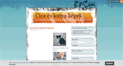 Desktop Screenshot of cicakkutyak.blog.hu