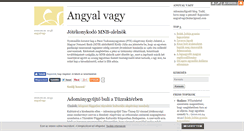 Desktop Screenshot of angyalvagy.blog.hu