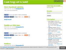 Tablet Screenshot of csakhogyeztistudd.blog.hu