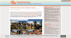 Desktop Screenshot of magankozugy.blog.hu
