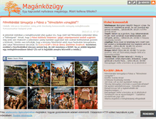 Tablet Screenshot of magankozugy.blog.hu