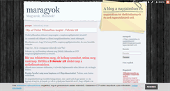 Desktop Screenshot of maragyok.blog.hu