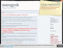 Tablet Screenshot of maragyok.blog.hu