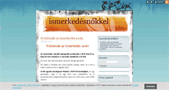 Desktop Screenshot of ismerkedesnokkel.blog.hu