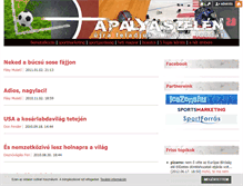 Tablet Screenshot of apalyaszelen.blog.hu