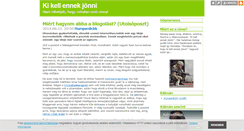 Desktop Screenshot of kikellennekjonni.blog.hu