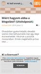 Mobile Screenshot of kikellennekjonni.blog.hu