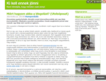 Tablet Screenshot of kikellennekjonni.blog.hu
