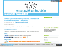 Tablet Screenshot of engesztelozarandoklat.blog.hu