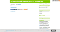 Desktop Screenshot of fidesz-figyelo.blog.hu