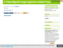 Tablet Screenshot of fidesz-figyelo.blog.hu