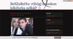 Desktop Screenshot of beszabehu.blog.hu