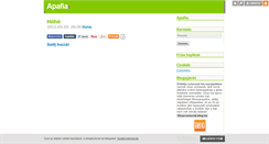Desktop Screenshot of apafia.blog.hu