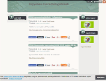 Tablet Screenshot of ingyenholmik.blog.hu