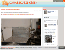Tablet Screenshot of damaszkuszikesek.blog.hu