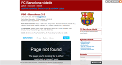 Desktop Screenshot of barca-video.blog.hu