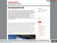 Tablet Screenshot of humanrobot.blog.hu