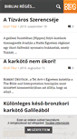 Mobile Screenshot of bibliairegeszet.blog.hu