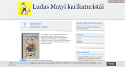 Desktop Screenshot of ludasmatyikarikaturistai.blog.hu