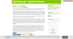 Desktop Screenshot of digitalsignage.blog.hu