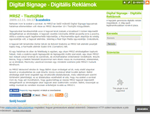 Tablet Screenshot of digitalsignage.blog.hu