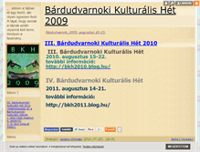 Tablet Screenshot of bardudvarnok.blog.hu